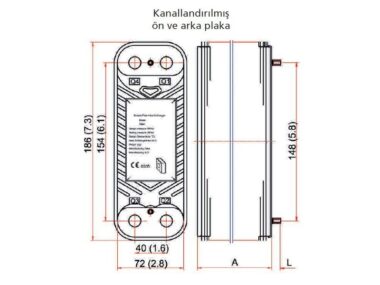 MIT B 05/50 Lehimli Eşanjör